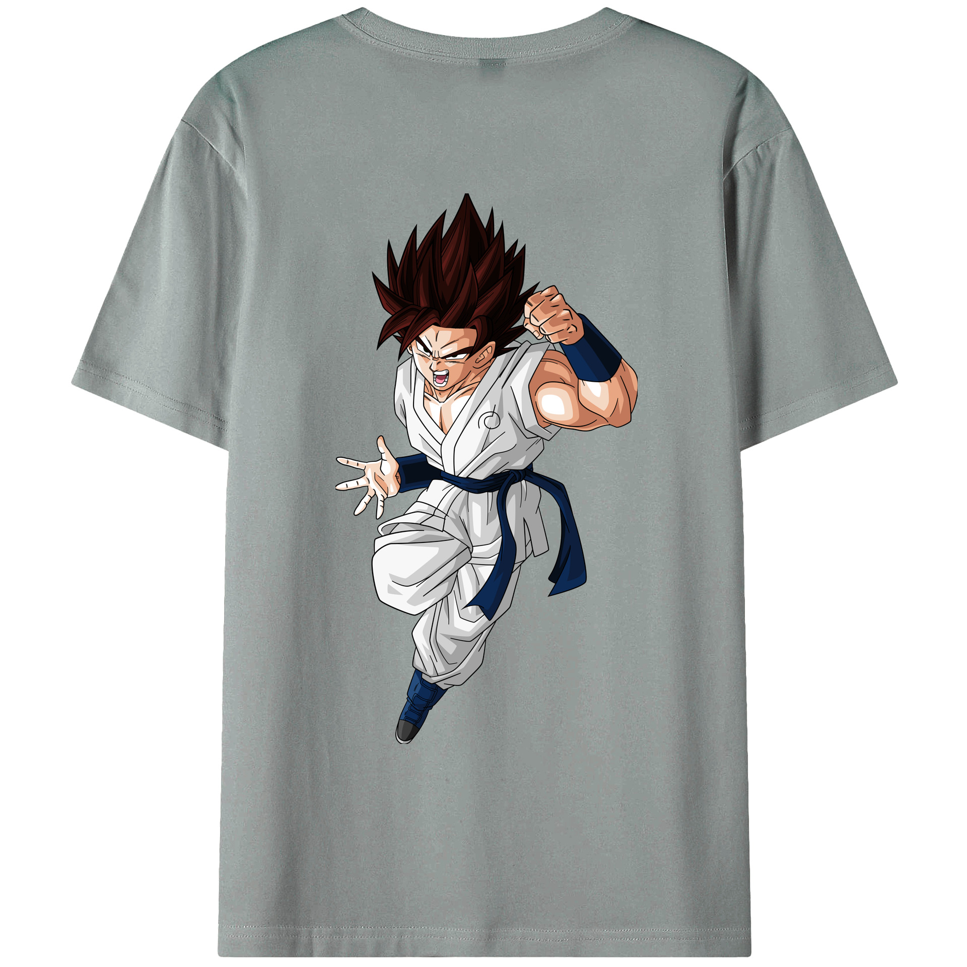 （画像用） ドラゴンボール 孫 悟飯（そんごはん）DRAGON BALL Son Gohan 綿100％ メンズ半袖Tシャツ（バックプリント） 通気性